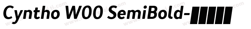 Cyntho W00 SemiBold字体转换